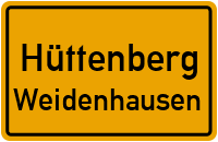 Weidenhausen Schild